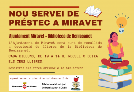 Ajuntament de Miravet – Punt de recollida i devolució de llibres